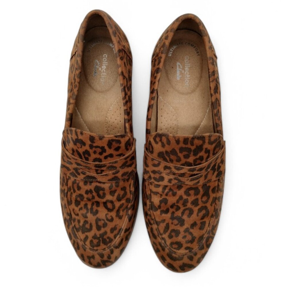 Clarks Women's Size 9.5 Trish Rose Leopard Print Loafer - Picture 5 of 16